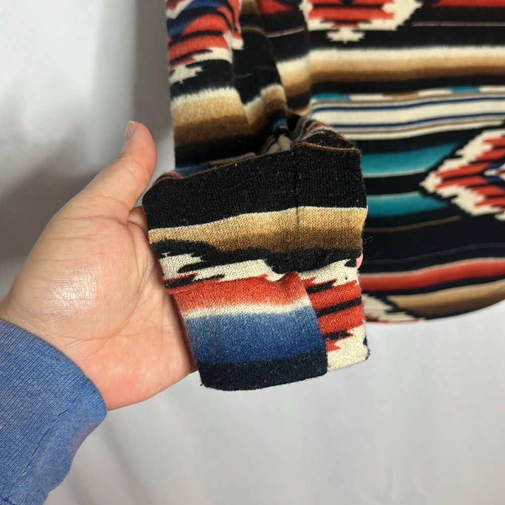 Multicolor Southwestern Patterned Hoodie - Picture 3 of 5